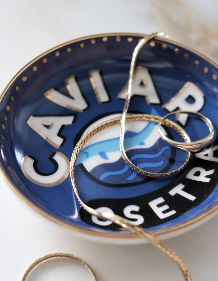 Caviar Porcelain Trinket Dish - Dear Lucy
