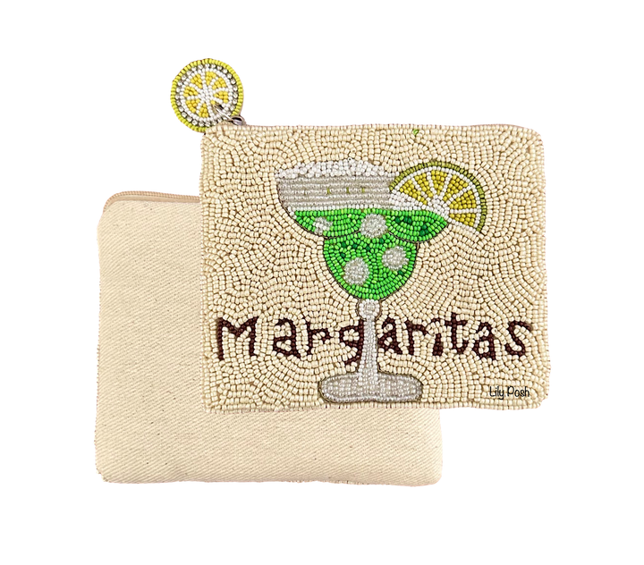 Beaded Margaritas Coin Purse