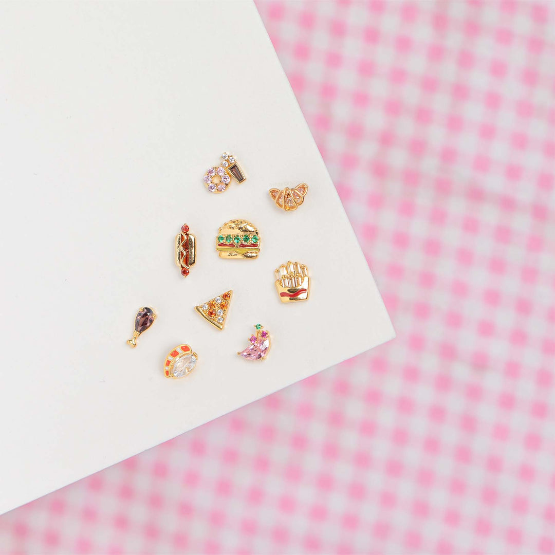 Girls Crew Salmon Nigiri Stud Earrings - Dear Lucy