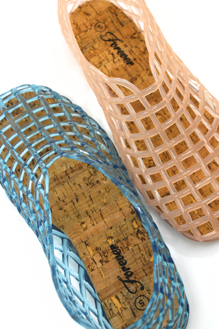CCOCCI Jelly Woven Slip-On Blue - Dear Lucy