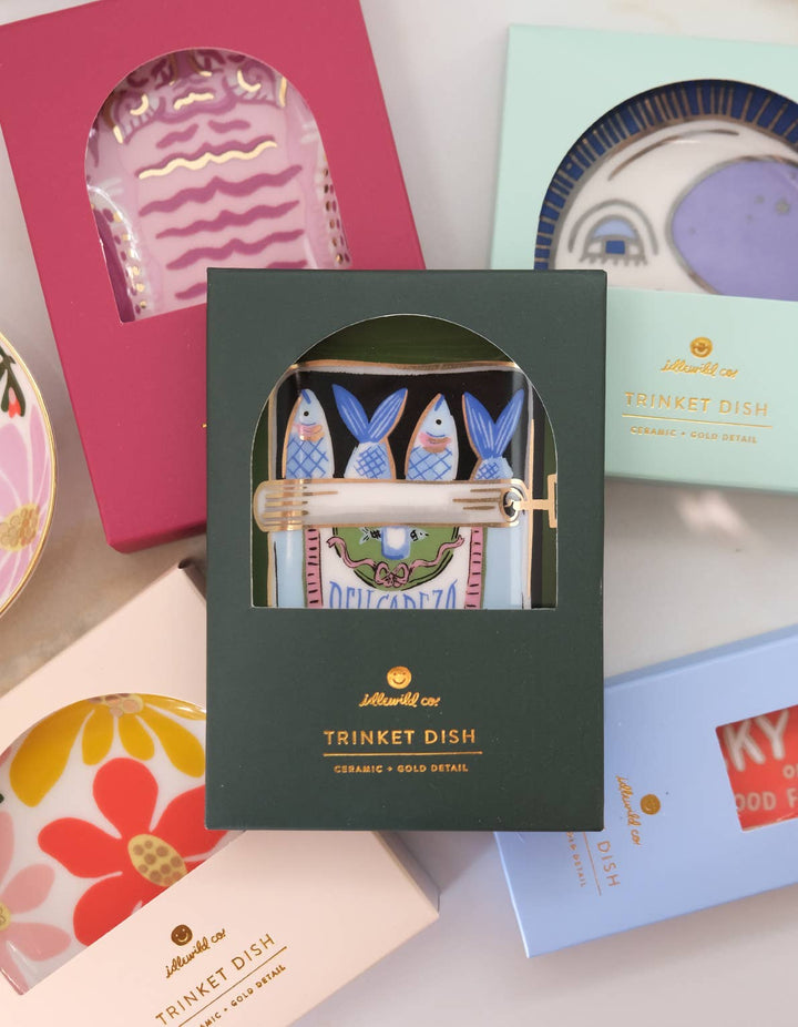 Sardines Porcelain Trinket Dish - Dear Lucy