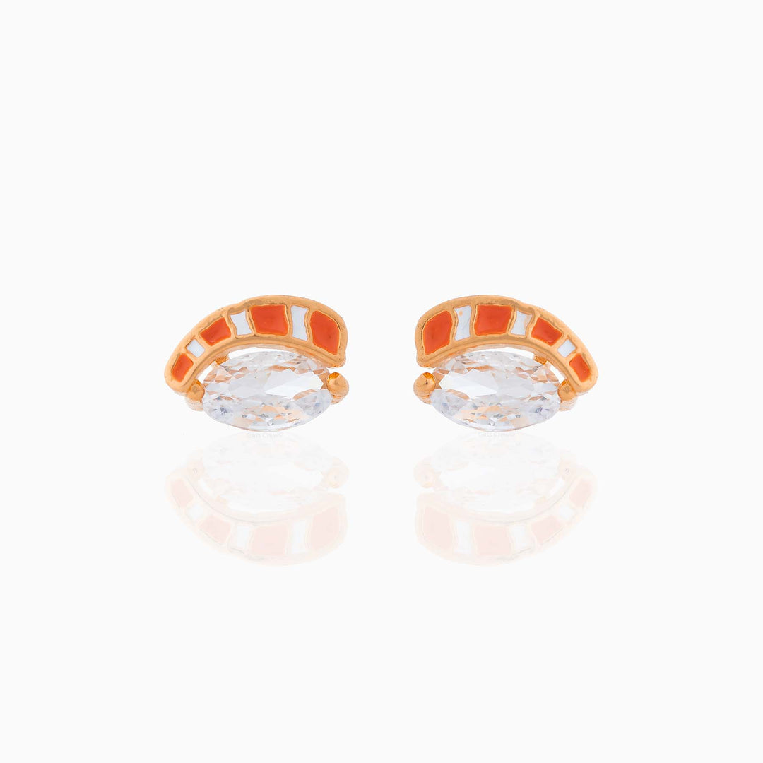 Girls Crew Salmon Nigiri Stud Earrings - Dear Lucy