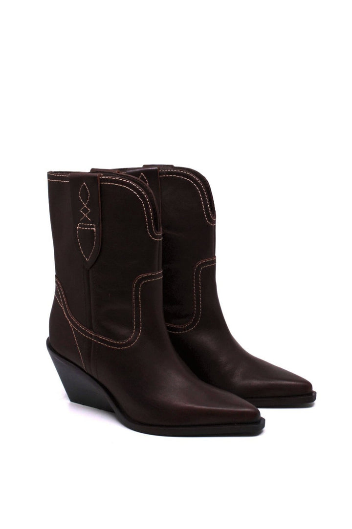 Free People Pitchfork Point Western Boot Fudgesicle - Dear Lucy