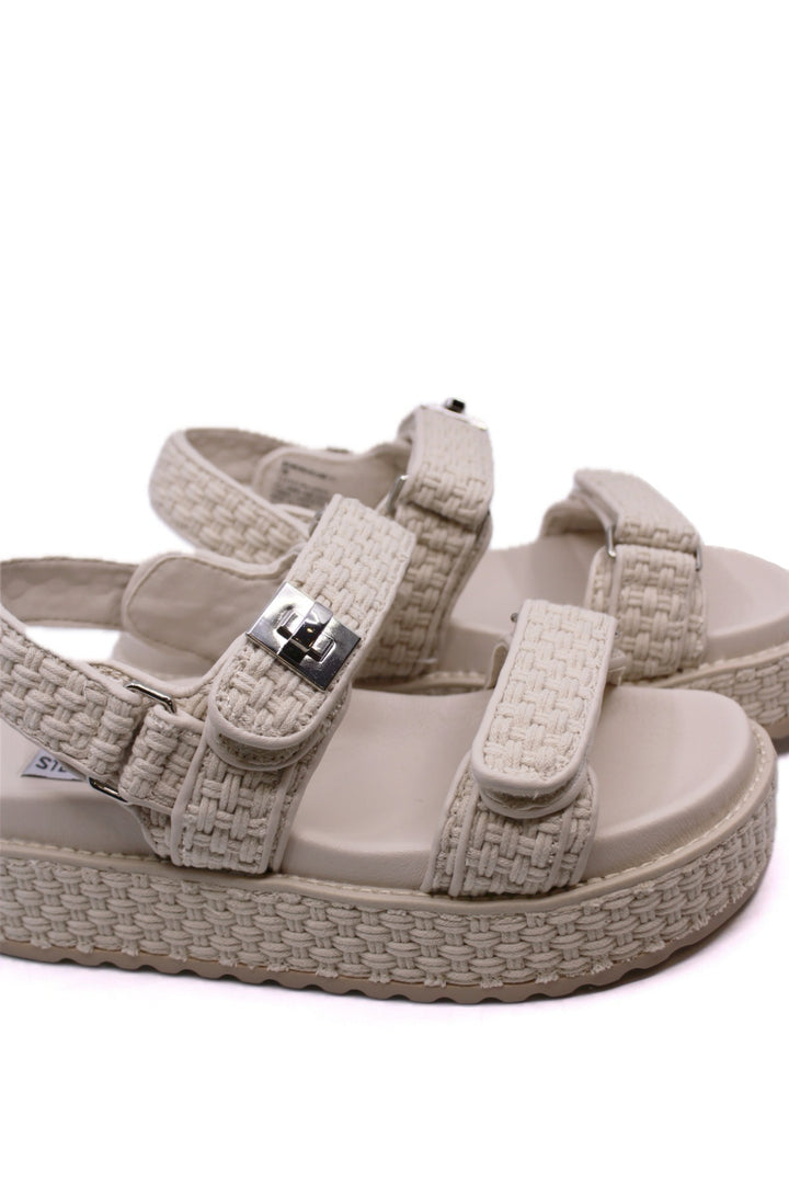 Steve Madden BigMona Bone Raffia - Dear Lucy