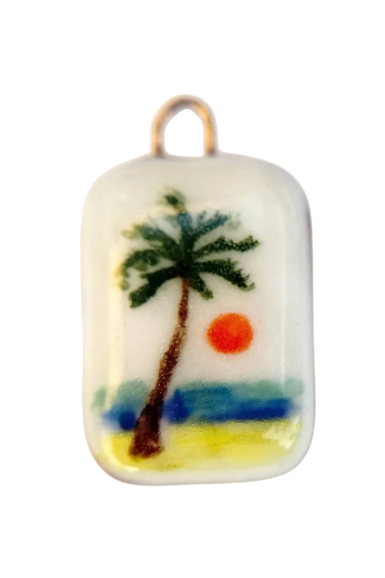 Palm Tree Sunset Charm - Dear Lucy