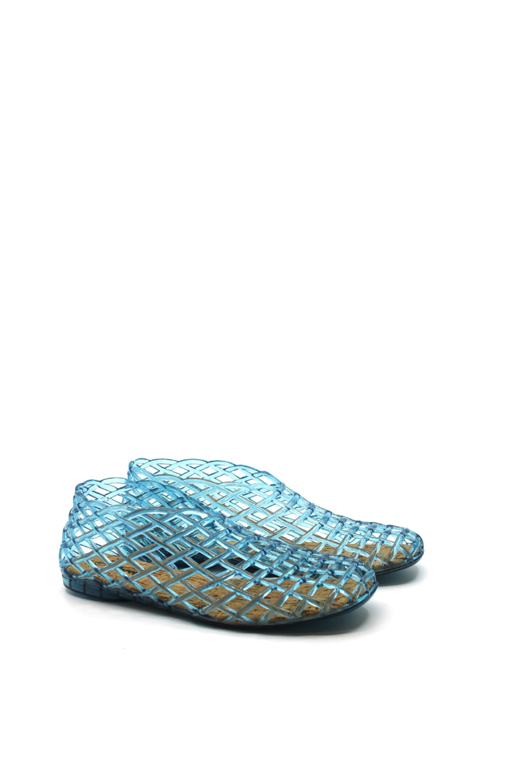 CCOCCI Jelly Woven Slip-On Blue - Dear Lucy