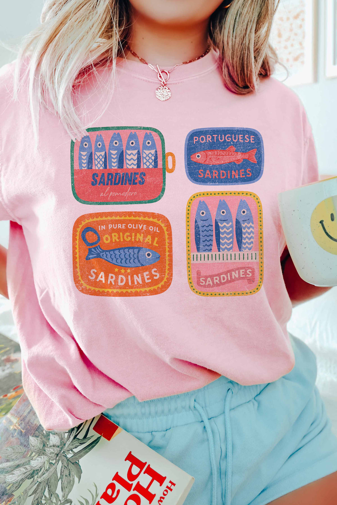 Tinned Sardines Collage Oversized Tee