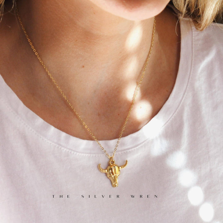 Silver Wren Western Pendant Necklace - Dear Lucy