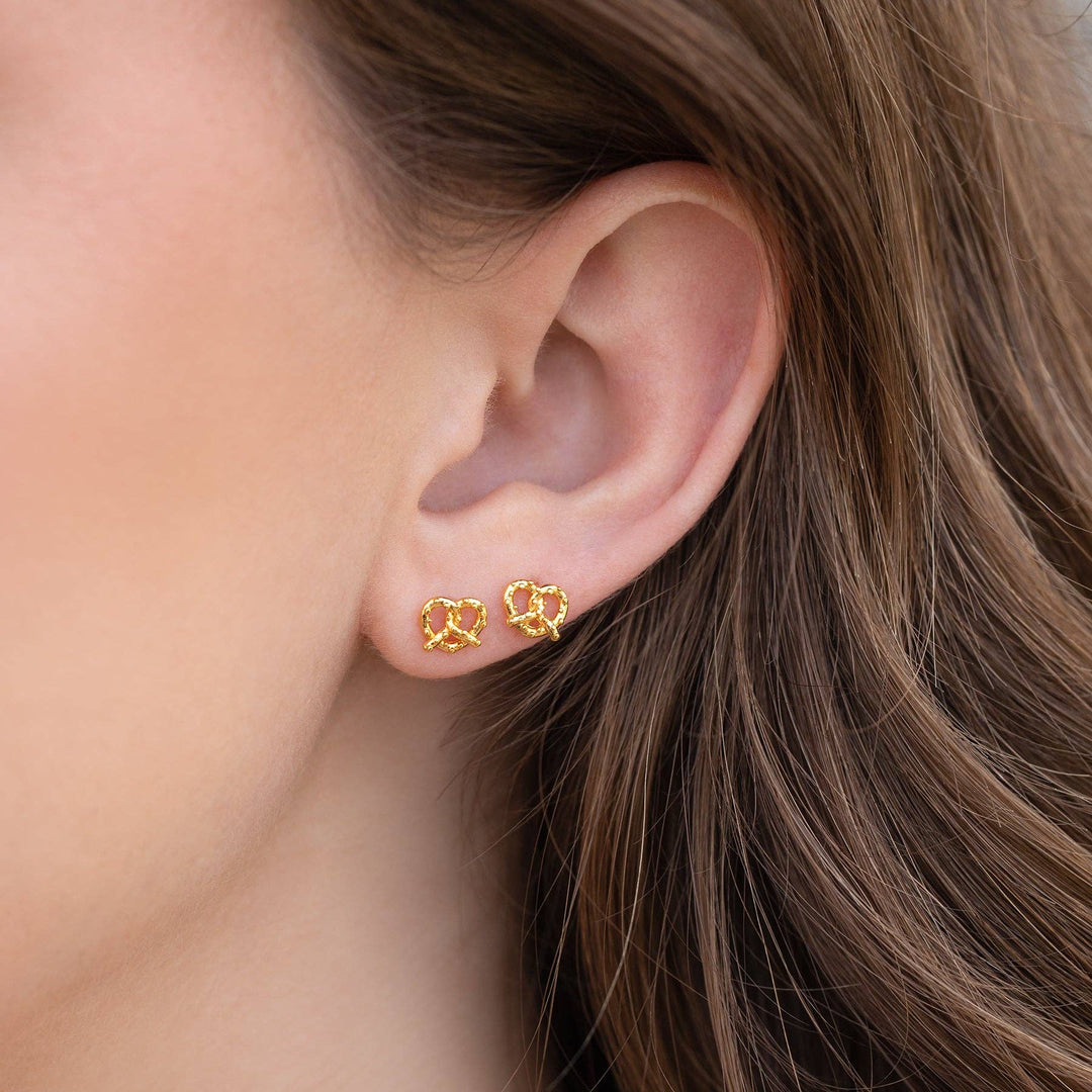 Girls Crew Knot Your Average Pretzel Stud Earrings - Dear Lucy