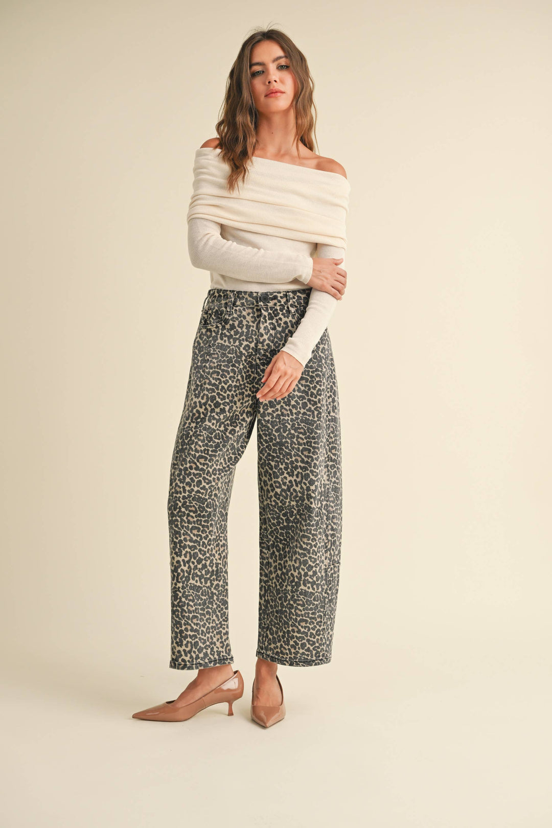 MIOU MUSE LEOPARD PRINT BARREL PANTS - Dear Lucy