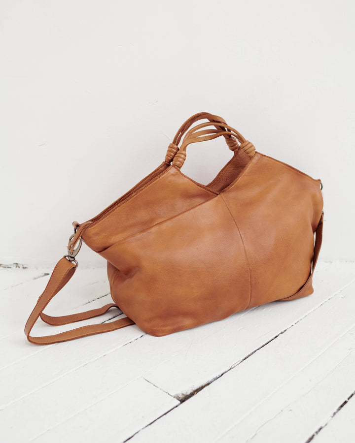 Latico Nelly Leather Tote Cognac