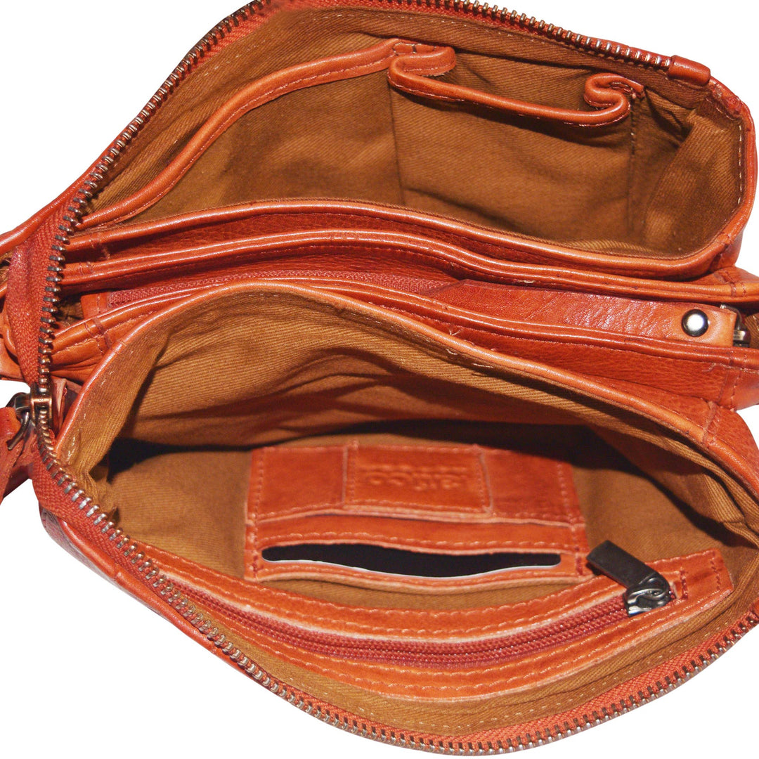 Latico Sunny Leather Crossbody Bag Brown