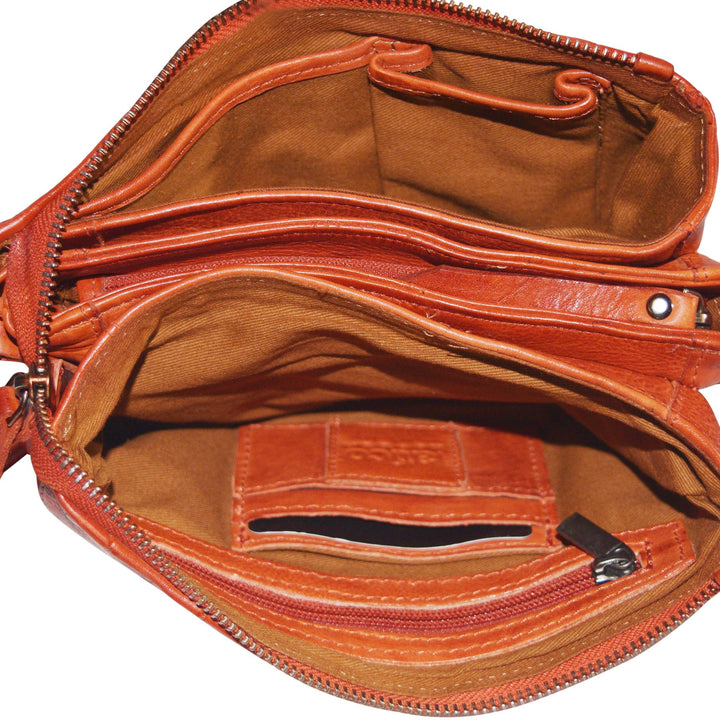Latico Sunny Leather Crossbody Bag Brown