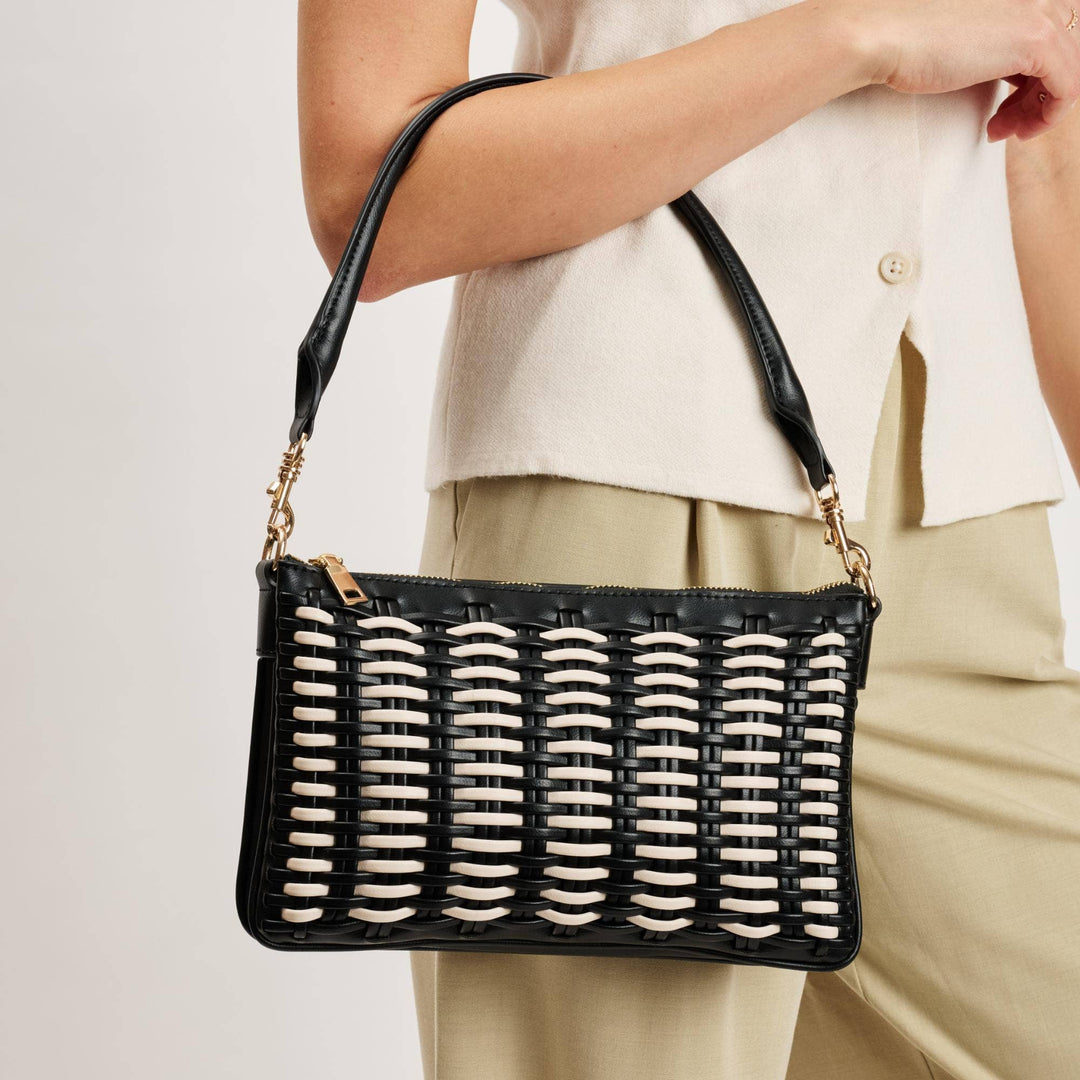 Moda Luxe Maggie Crossbody Tan Ivory