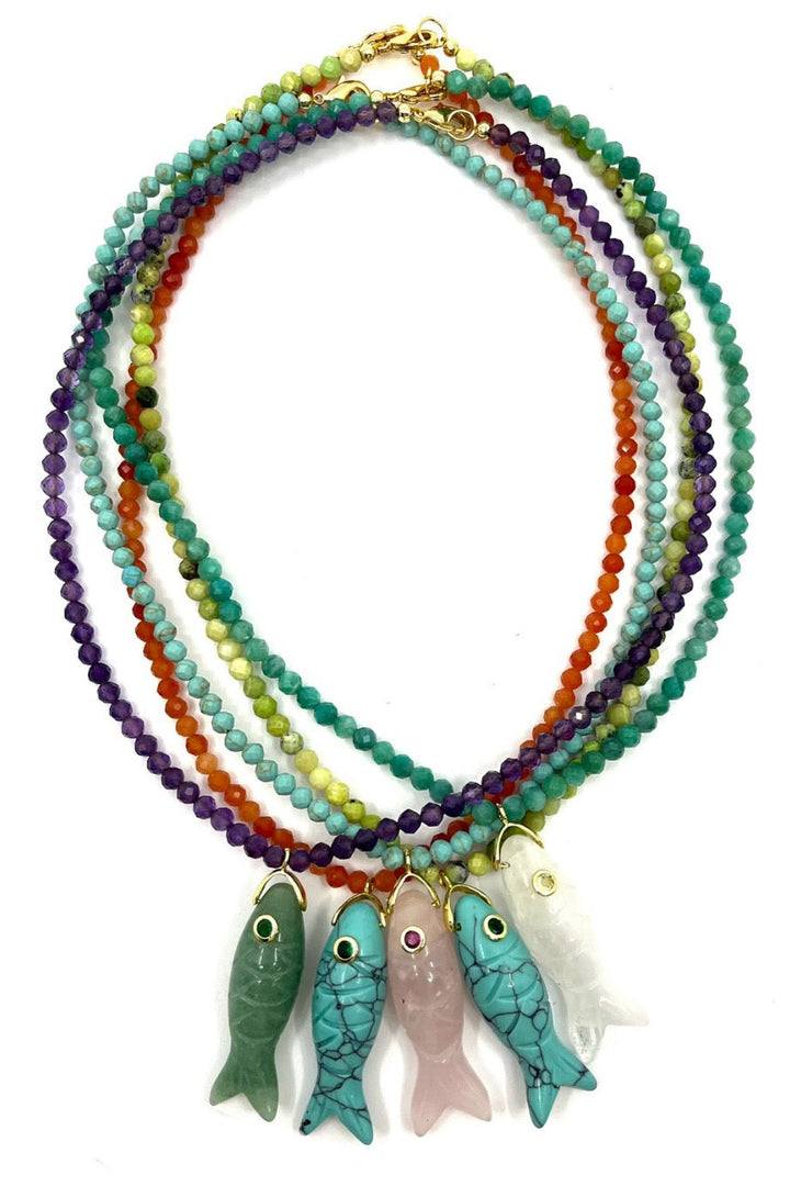 Market and King The Big Eye Fish Necklace