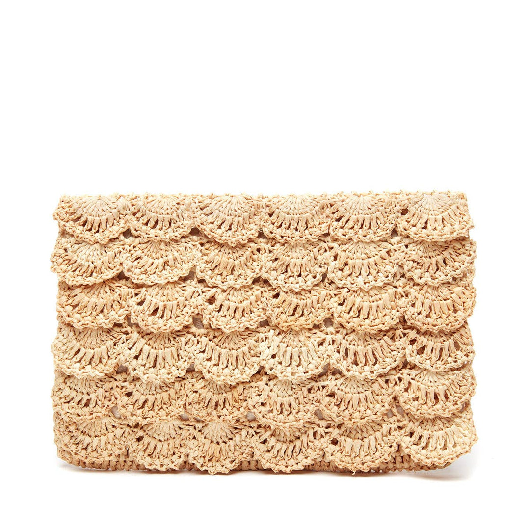 Mar Y Sol Lizzie Clutch in Natural
