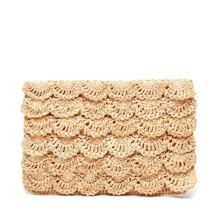 Mar Y Sol Lizzie Clutch in Natural