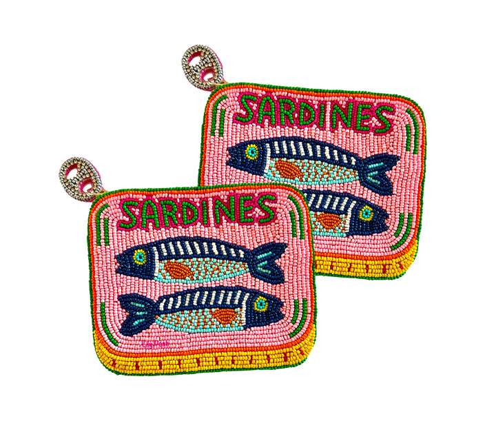 Beaded Sardines Coin Purse Lily Posh, Seed Bead Coin Pouch - Dear Lucy
