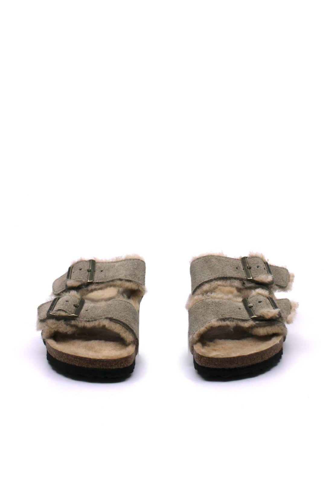 Birkenstock Arizona Shearling Taupe/Sandcastle Narrow - Dear Lucy