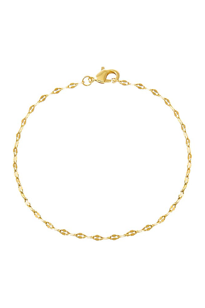 Adina Eden Shiny Baby Mariner Chain Bracelet – Gold - Dear Lucy