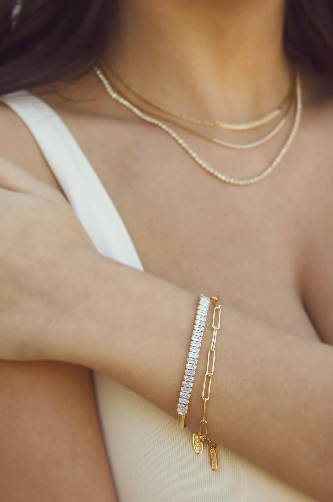 Links and Shine Bracelet Set of 2 - Dear Lucy