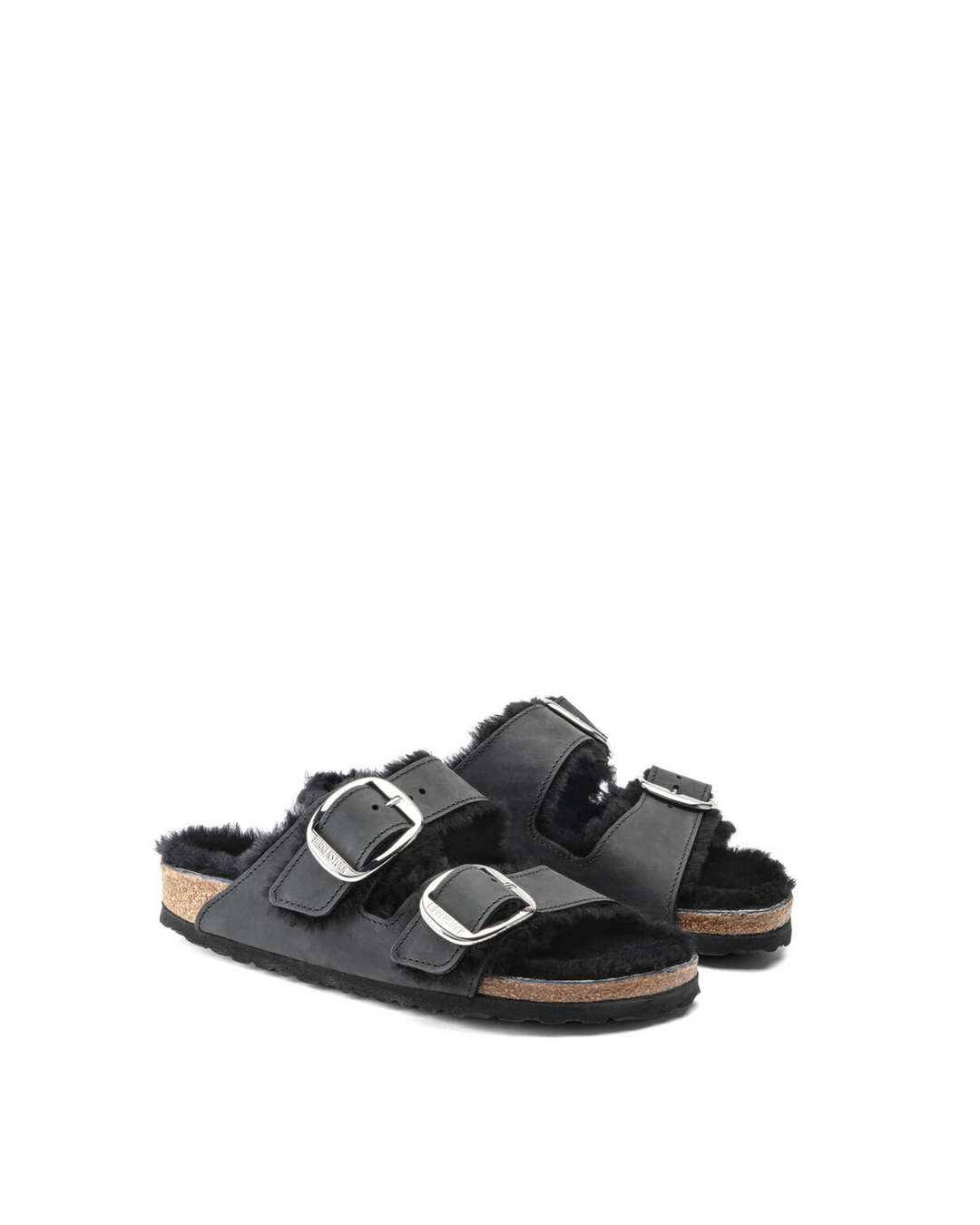 Birkenstock Arizona Big Buckle Shearling Black Narrow Dear Lucy