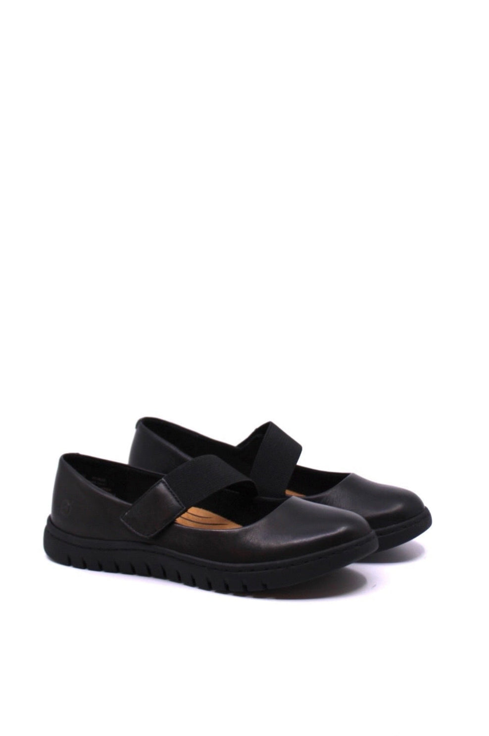 Born Aspen black flat with Mary Jane strap 