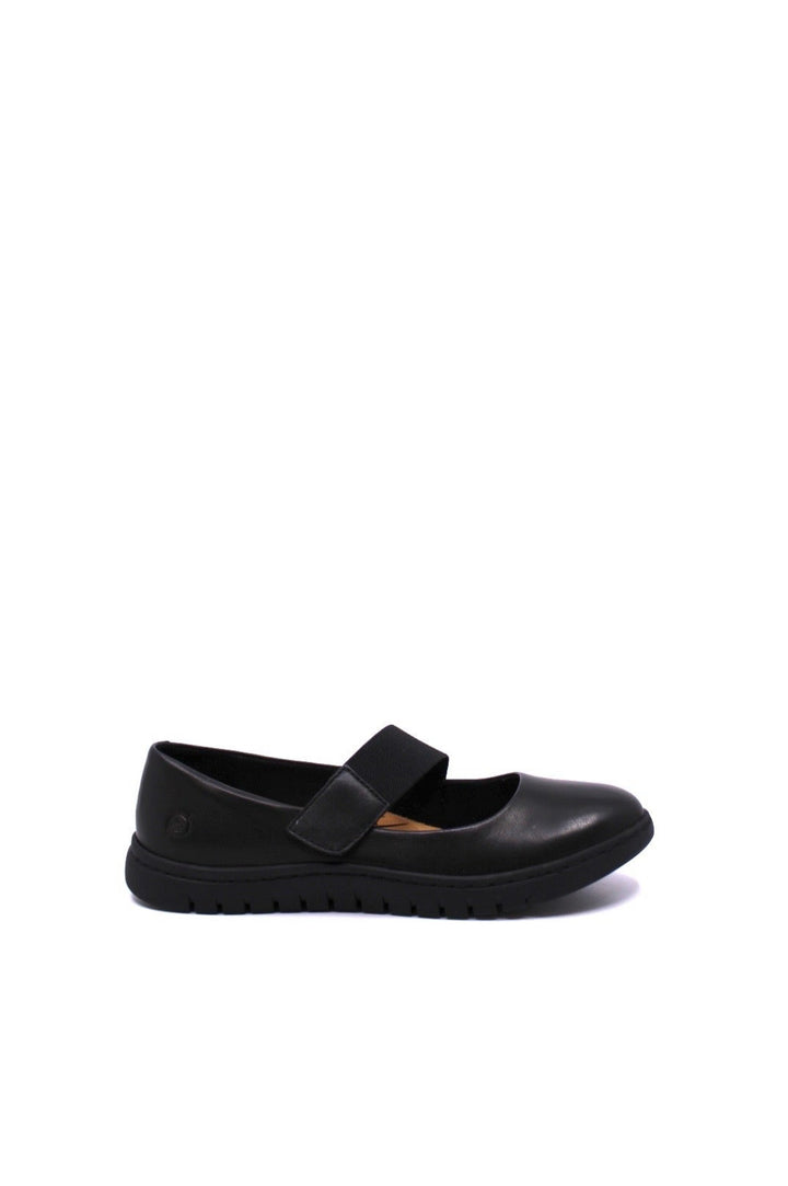 Born Aspen black flat with Mary Jane strap 