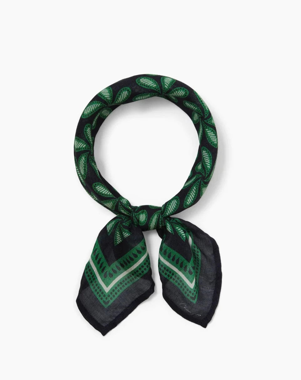 Chan Luu Delhi Paisley Bandana-Black - Dear Lucy