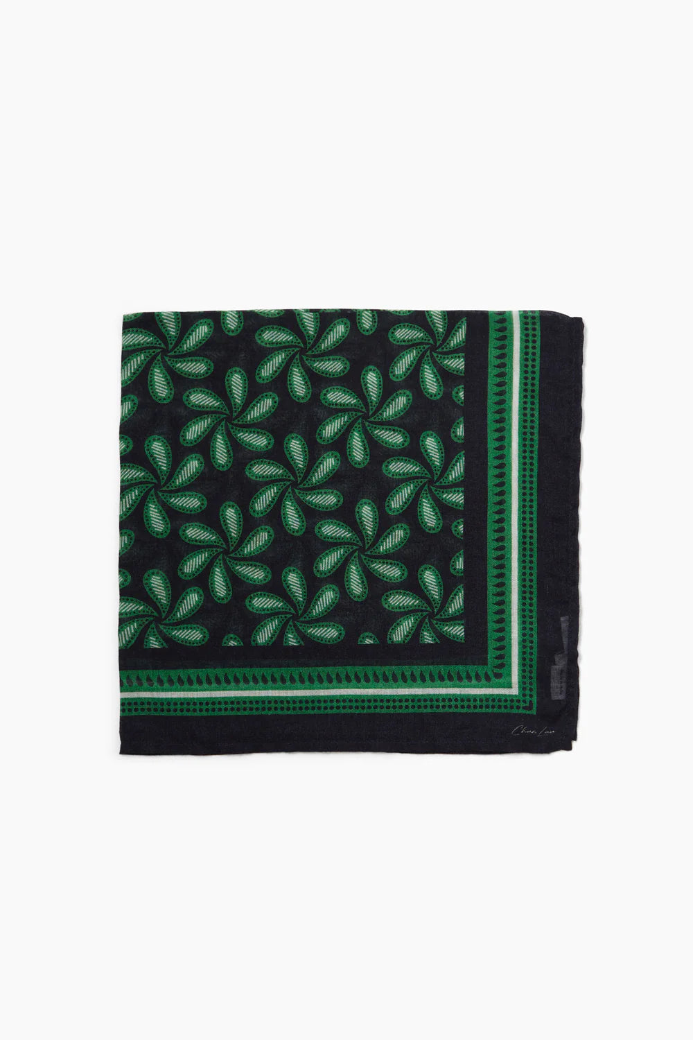 Chan Luu Delhi Paisley Bandana-Black - Dear Lucy