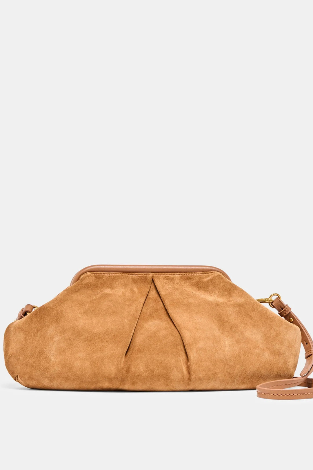 Brown suede handbag 