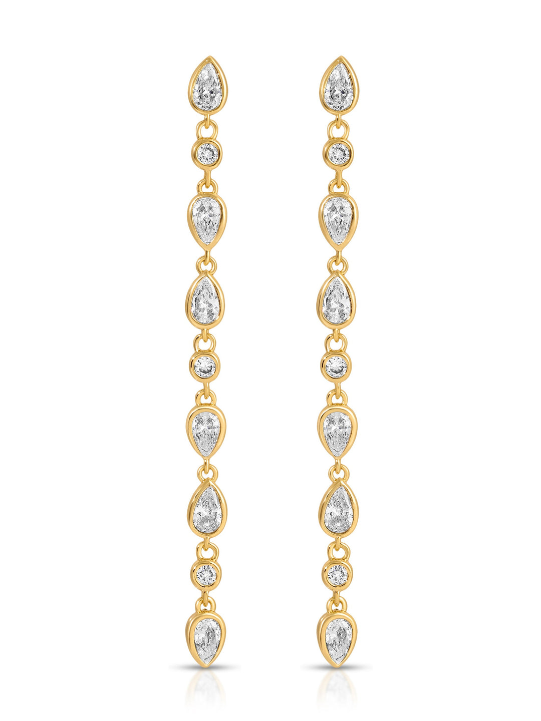 Crystal Rainfall Earrings - Dear Lucy