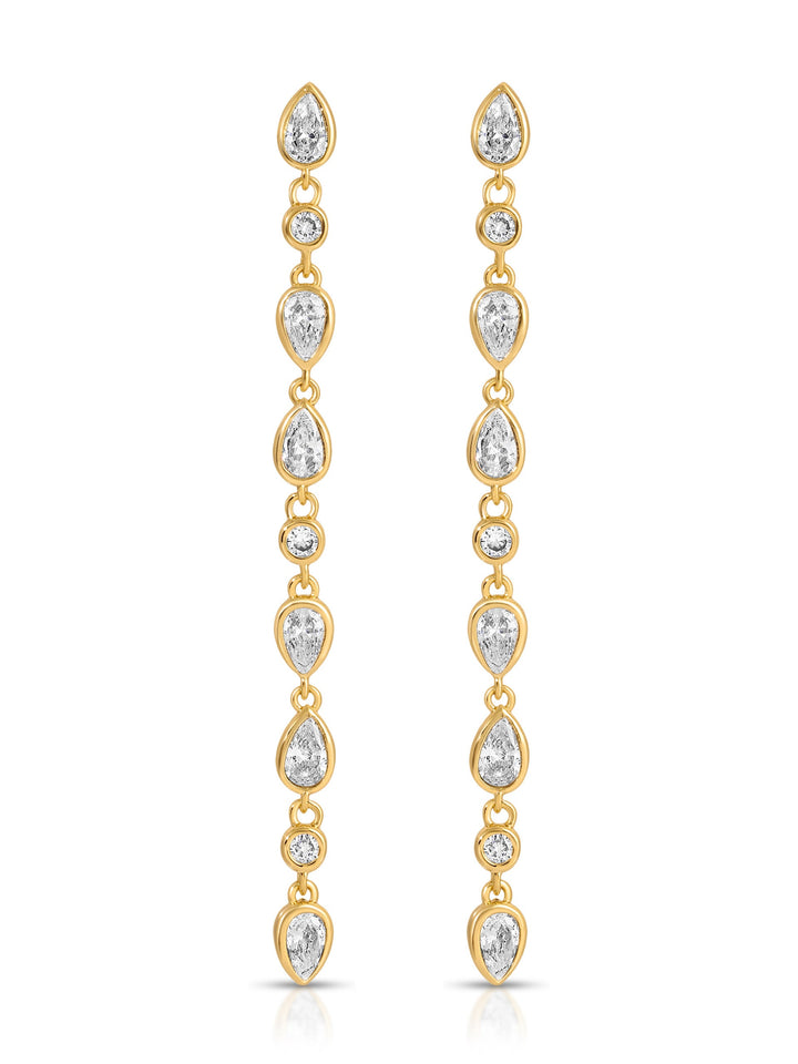 Crystal Rainfall Earrings - Dear Lucy