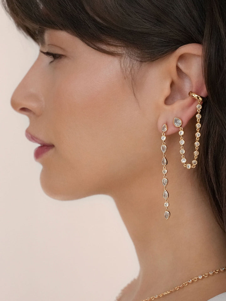 Crystal Rainfall Earrings - Dear Lucy