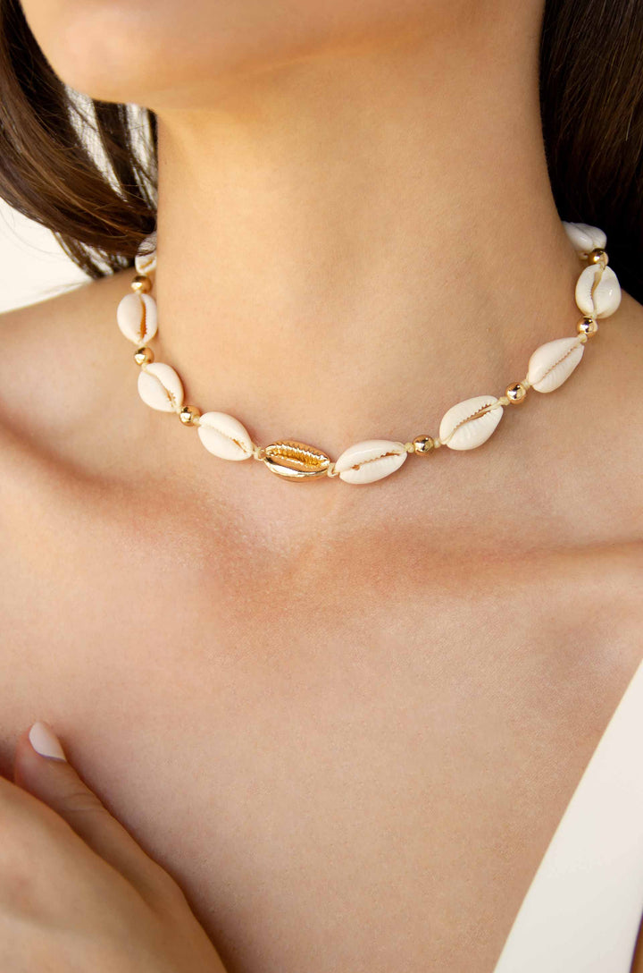 Ettika Out to Sea Cowrie Shell Necklace - Dear Lucy