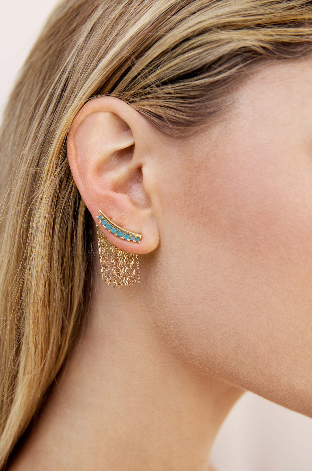 Ettika Turquoise Crystal Ear Crawler