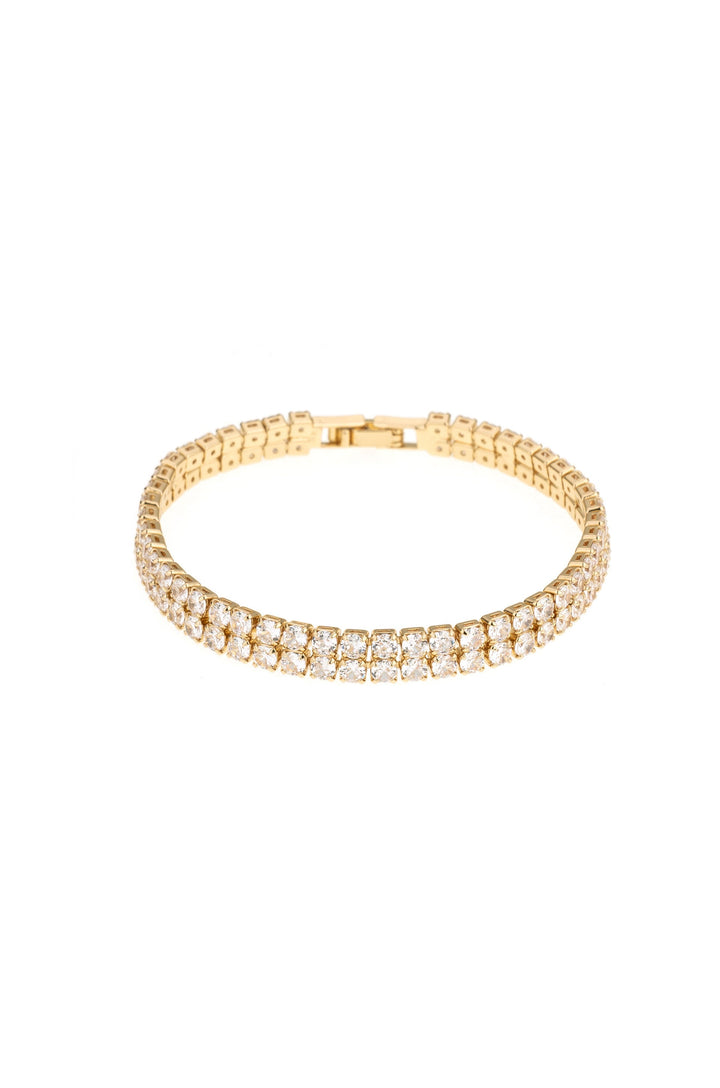 Ettika Crystal Double Layered Tennis Bracelet