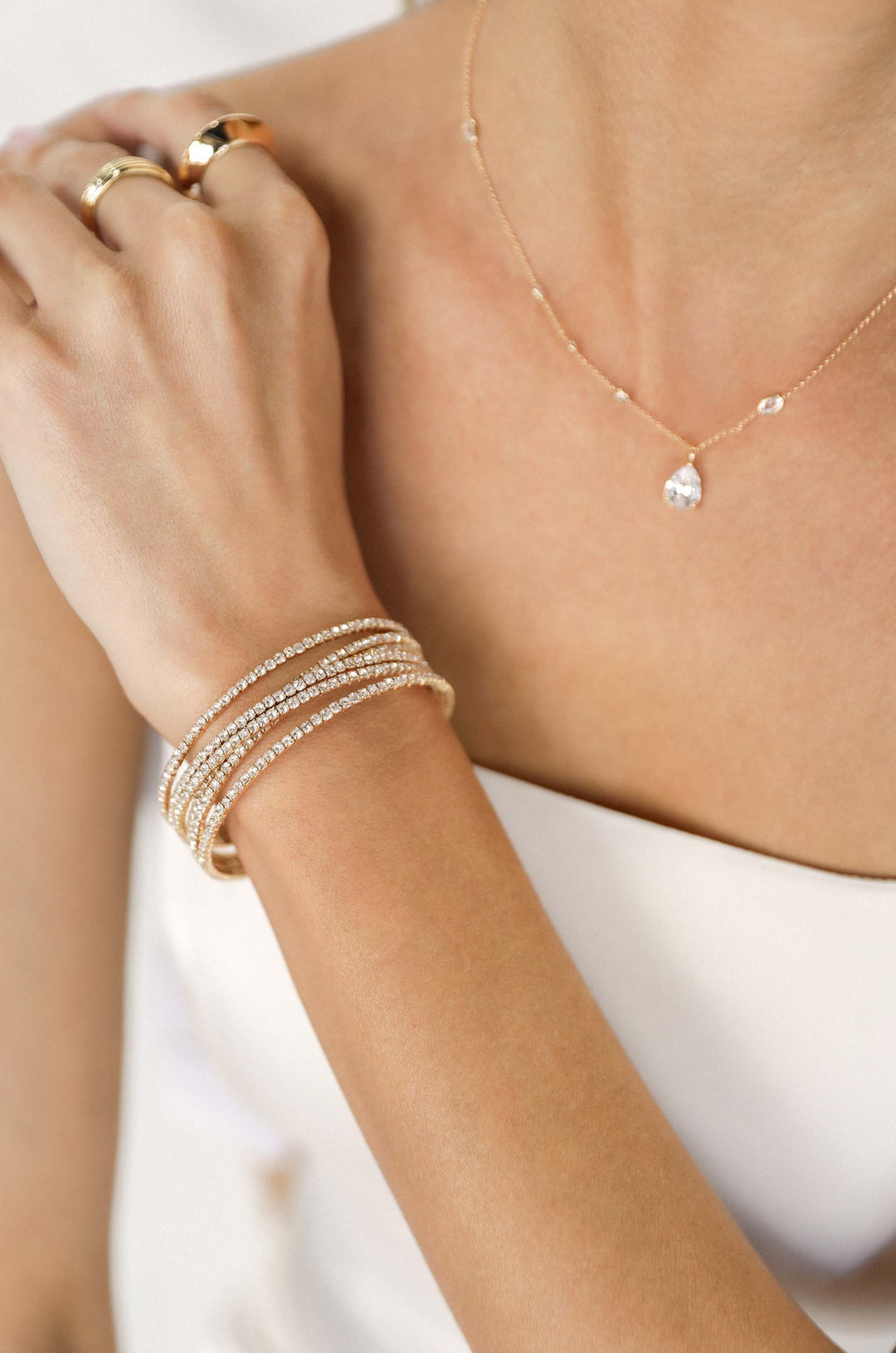 Crystal Strand Cuff - Dear Lucy
