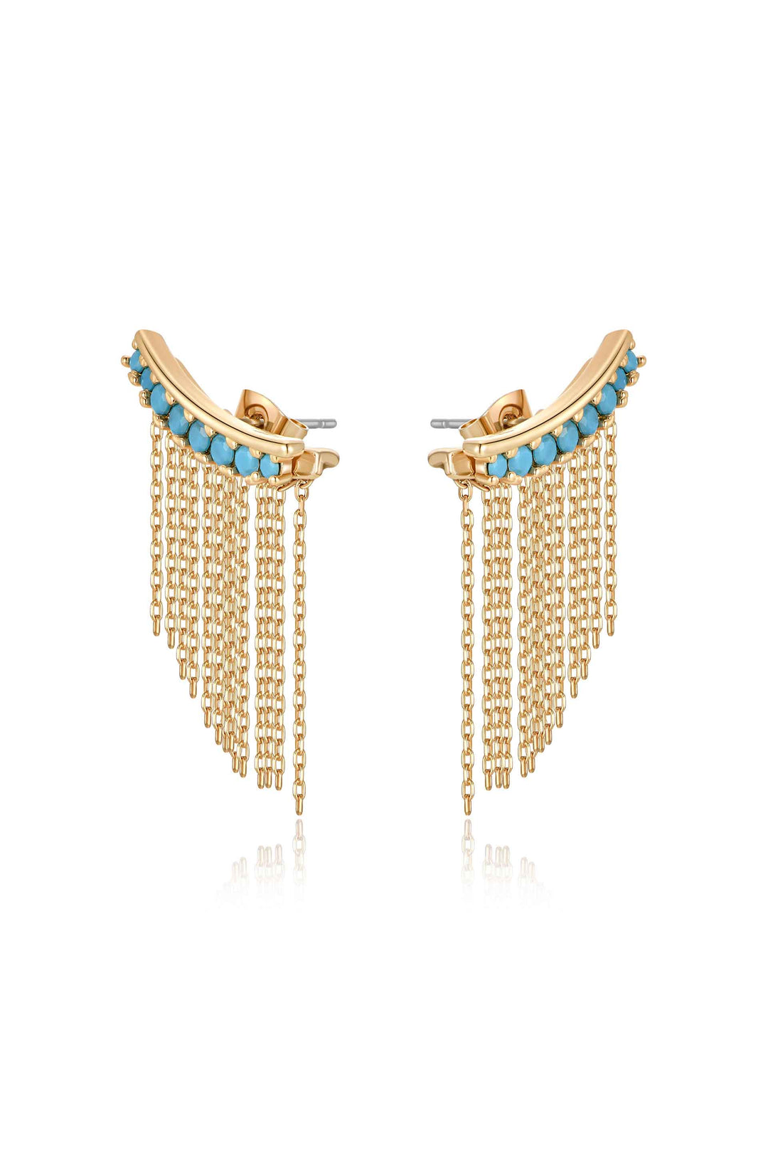 Ettika Turquoise Crystal Ear Crawler