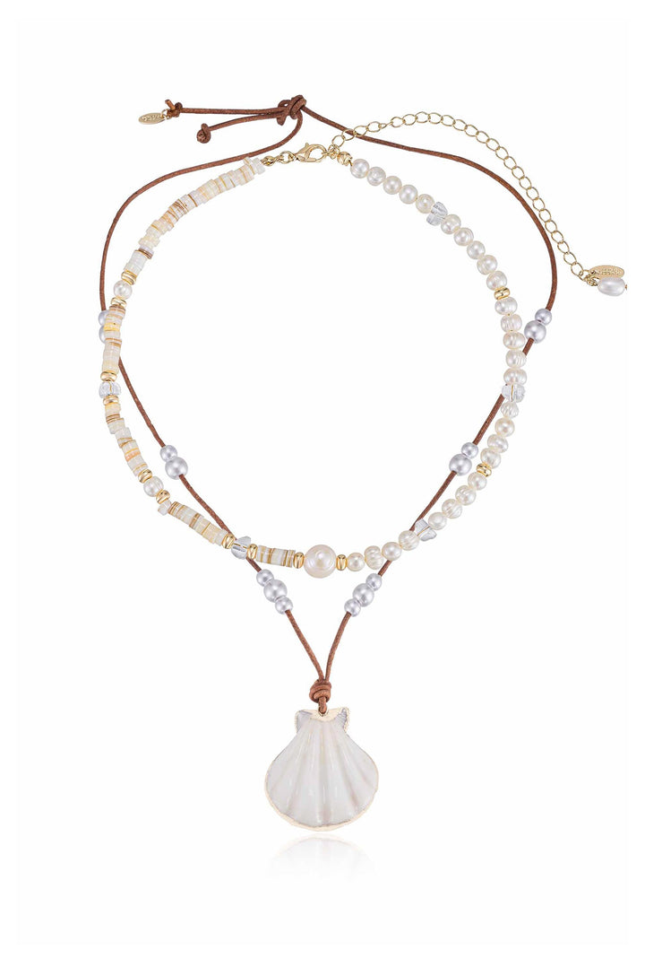 Ettika Beach Days Shell Pendant Necklace Set - Dear Lucy