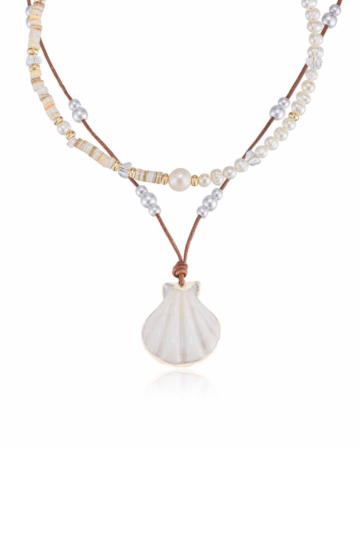 Ettika Beach Days Shell Pendant Necklace Set - Dear Lucy