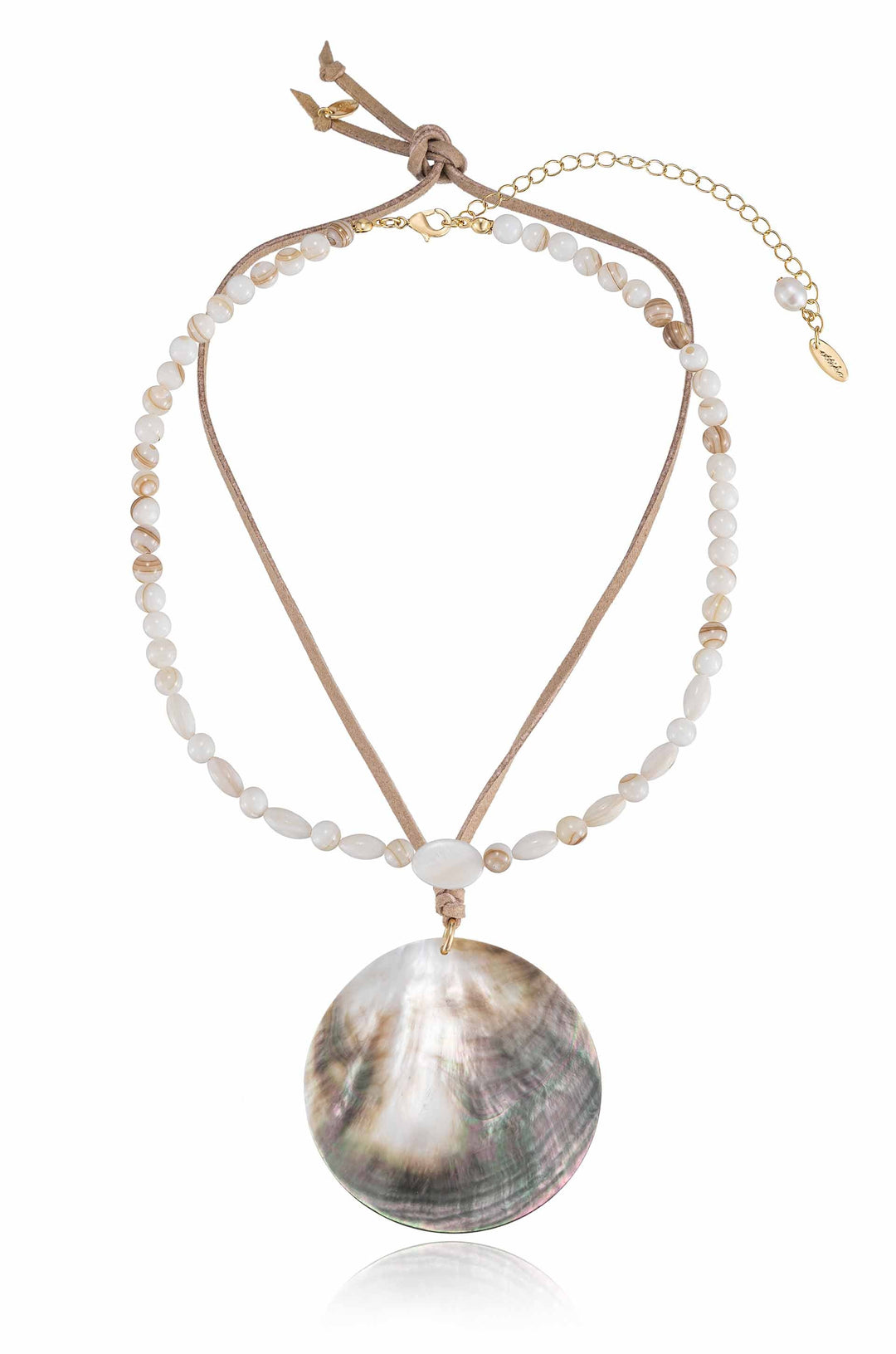 Ettika Opalescent Shell Necklace Set