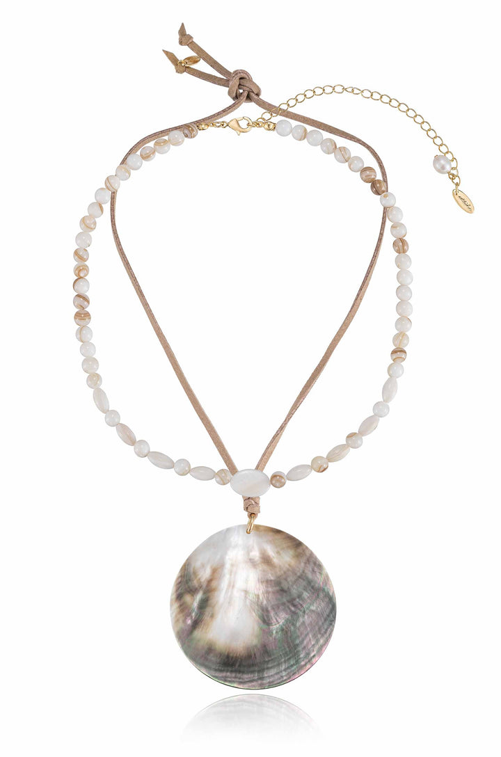 Ettika Opalescent Shell Necklace Set