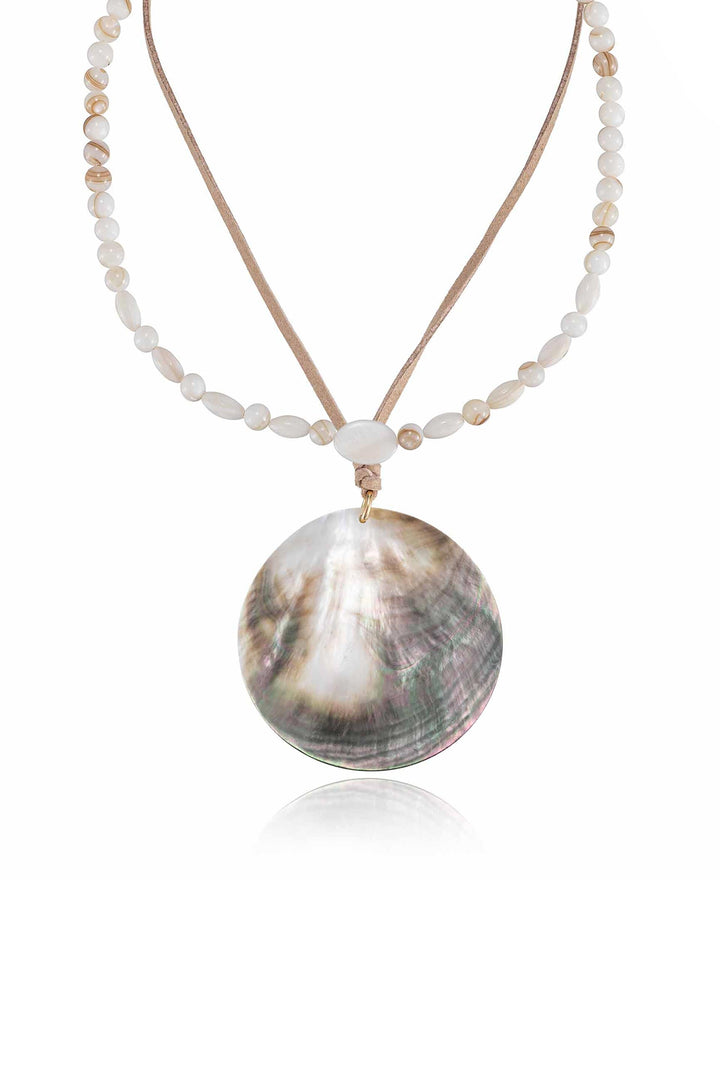 Ettika Opalescent Shell Necklace Set