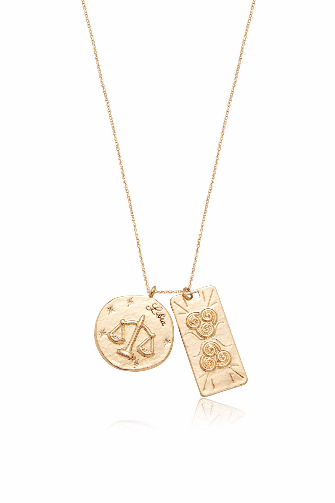 Ettika Zodiac Double Medallion Necklace