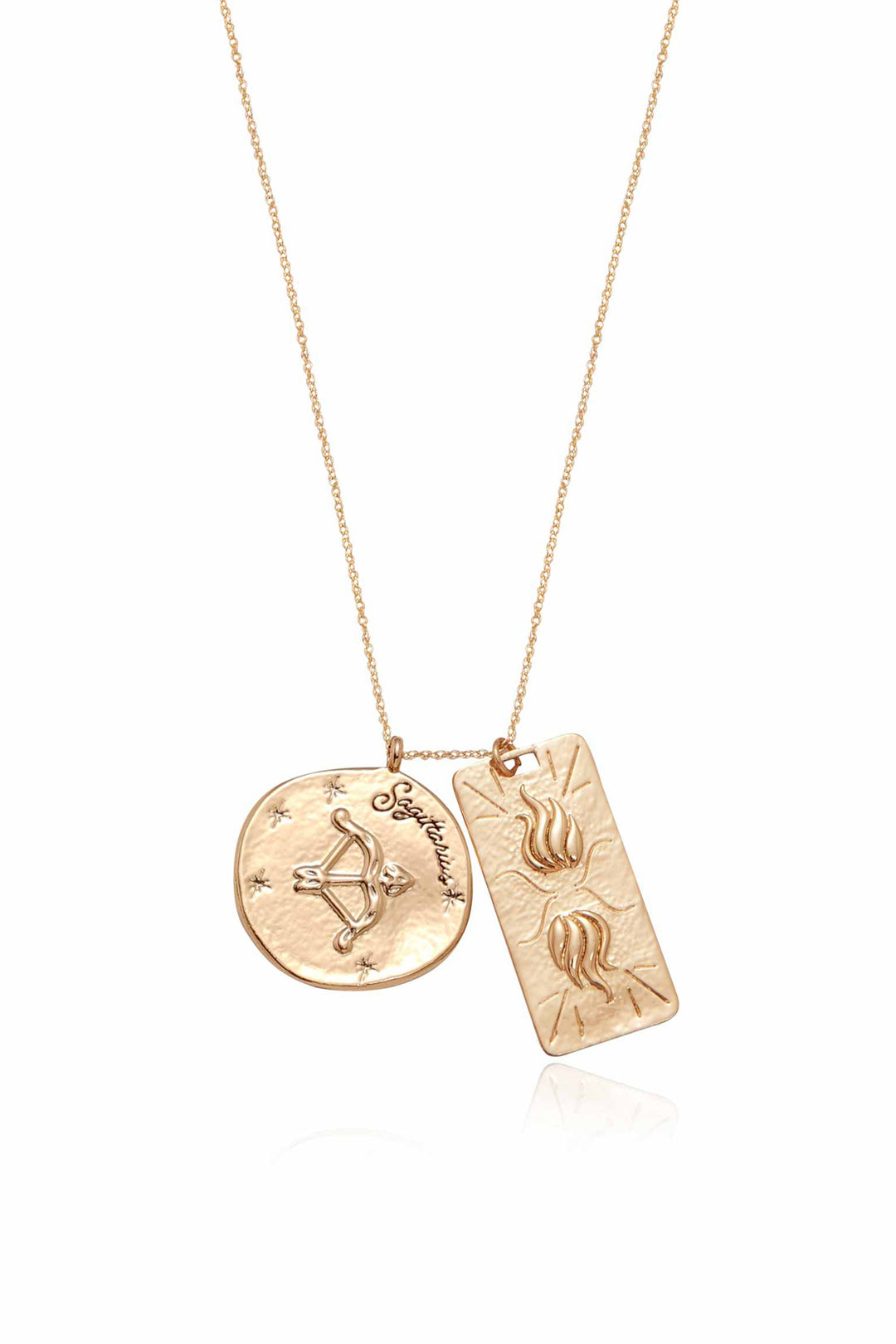 Ettika Zodiac Double Medallion Necklace