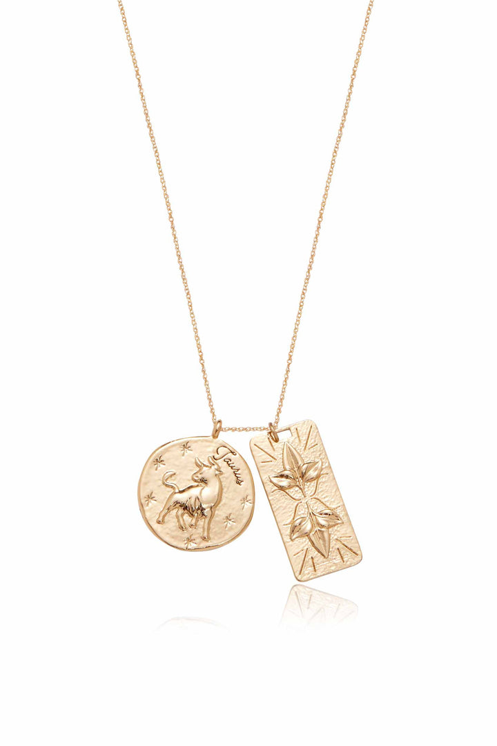 Ettika Zodiac Double Medallion Necklace