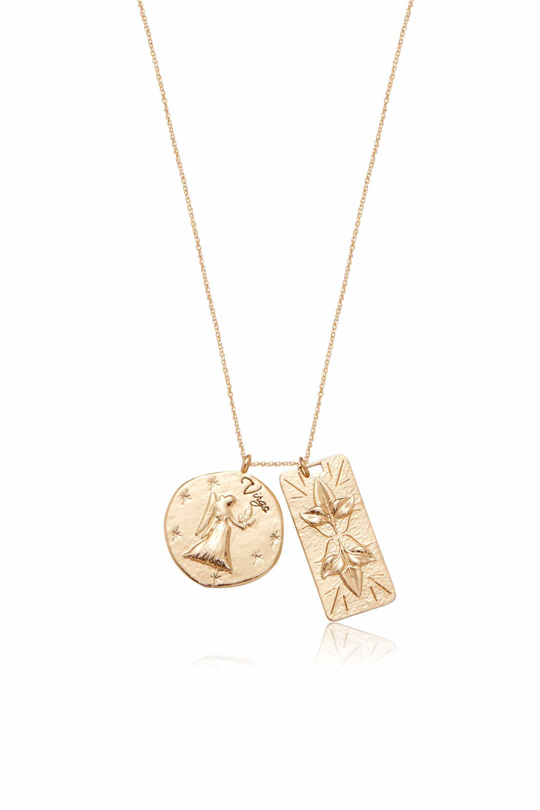 Ettika Zodiac Double Medallion Necklace