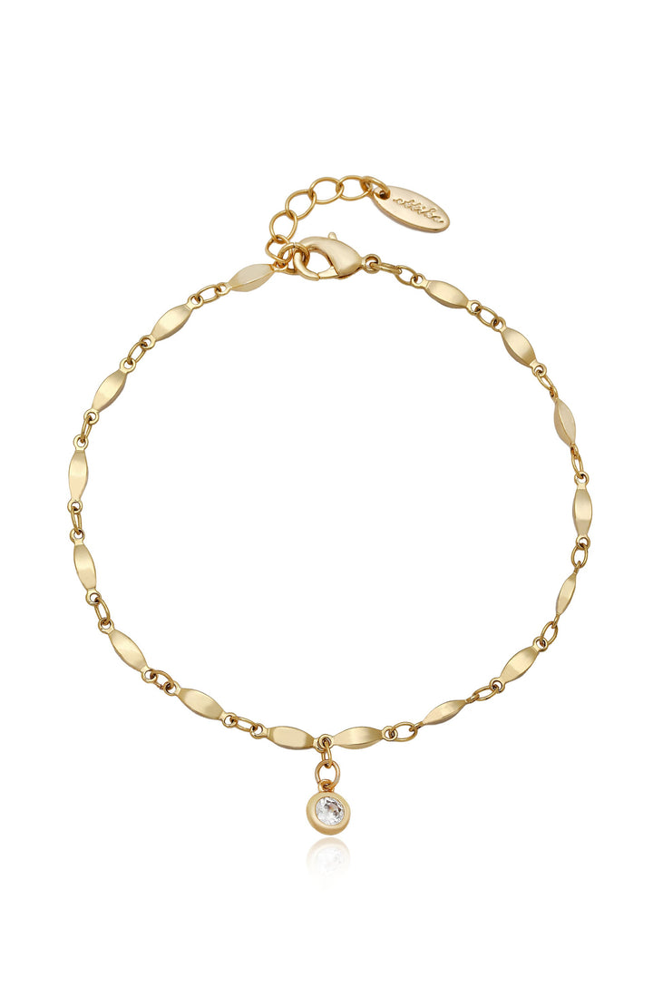 Ettika Day Dreamer Anklet with Crystal Charm