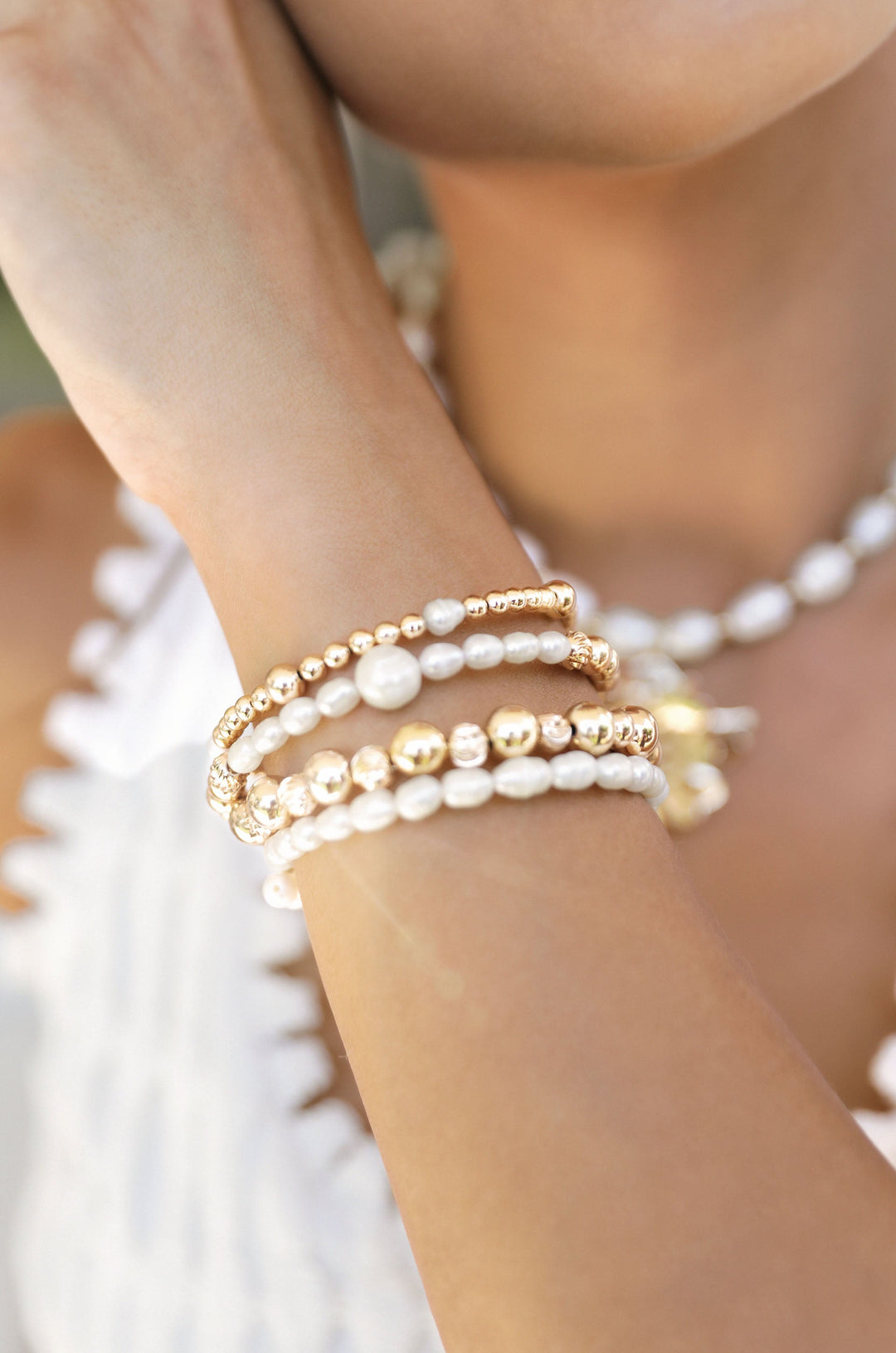 Freshwater Pearl Party Bracelet Set - Dear Lucy